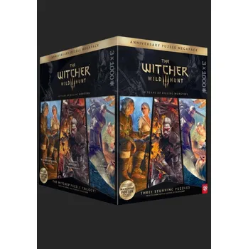 Dětské zboží Zaklínač 3: Divoký Hon - The Witcher 10 Years of Killing Monsters Puzzle Trilogy