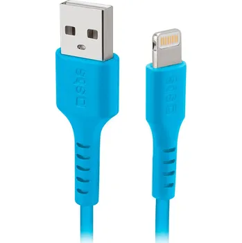 SBS TECABLEUSBIP589A USB-A - Lightning kabel - modrý