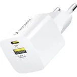 Wozinsky WWCEAC GaN USB-A USB-C 33W nabíječka do zásuvky - bílá