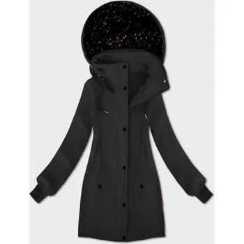 Dámská mikina Dámská mikina v grafitové barvě s kapucí a se stojáčkem LHD (AMG-171) odstíny šedé XXL (44)