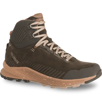 Pánská treková obuv Dolomite lifestylová obuv Carezza Leather Mid WP 2025/2026 Tmavě červená 6.5 UK Dámské