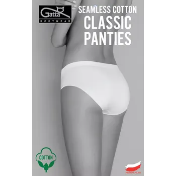 Kalhotky Kalhotky Gatta Seamless Cotton Classic Panties 41635 černá/černá XL