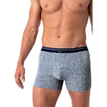 Boxerky Boxerky pro muže Key – bavlněné s elastickým pasem, Modrá M i384_79626695