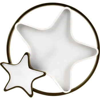 Stropní svítidlo ASTRE, hnědobílé, 36W LED, 3000-6500K, bílé stínidlo, s dálkovým ovládáním