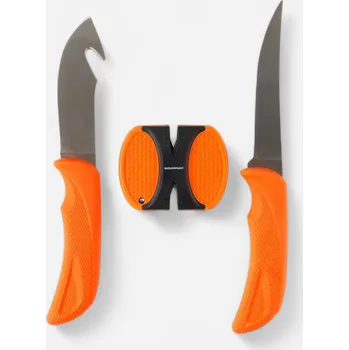 Multifunkční nůž SOLOGNAC Sada nožů a brousku na zvěřinu