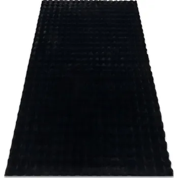 Koberec Koberec BUBBLE černý 25 strukturální 3D