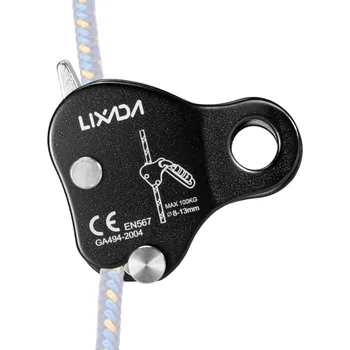 Paintballová výstroj Horolezecké jistící zařízení 7,7 x 7,5 cm Hliníková slitina 7075 Pro lano 8–13 mm Lehký jistič 91 g Maximální nosnost 100 kg černá