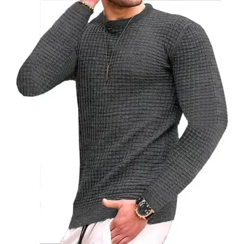 Pánský svetr Pánský svetr s kulatým výstřihem Barva: Tmavě Šedá, Velikost: XL