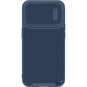 Pouzdro na mobilní telefon Pouzdro Nillkin Textured S pro iPhone 14 Pro, obrněný kryt s krytem fotoaparátu, modrý