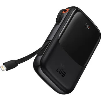 Powerbanka Powerbanka 10000mAh 20W Baseus Qpow Pro Overseas Edition + USB-C 3A kabel - černá