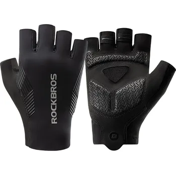 Cyklistické rukavice Rockbros cycling gloves spring/summer/autumn, short fingers, size: S - black