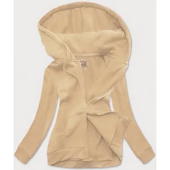 Dámská mikina Béžová dámská sportovní mikina (W03-159) odstíny béžové L (40)