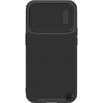 Pouzdro na mobilní telefon Nillkin Textured S Case iPhone 14 Pro, obrněný kryt s krytem fotoaparátu, černý