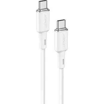Datový kabel Acefast C2-03-CC USB-C - USB-C PD QC cable 60W 3A 480Mb/s 1.2m - white