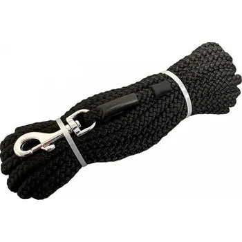 Vodítko pro psa HUHUBAMBOO vodítko stopovací lanové 0,6x1000cm, černé