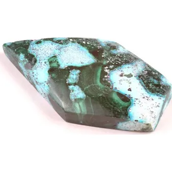 Přírodní kámen Kabošon Malachite Chrysocolla č.6217 (46x25x8mm)