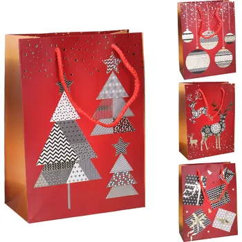 Dárková taška Wiky Dárková taška M 26x32x10 cm Vánoce