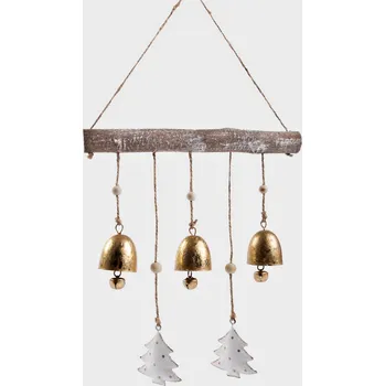 Vánoční dekorace HOMLA vánoční girlanda 43 x 22 x 4,5 cm bílá