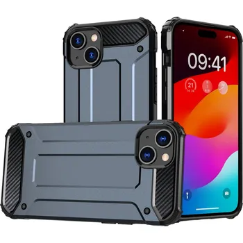 Pouzdro na mobilní telefon Hurtel Hybridní Armor kryt na iPhone 15 - modrý