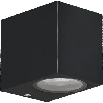 Venkovní osvětlení Zahradní fasádní lampa Nerium, krátká kostka, 9,2x8cm, černá, 1x35W, GU10, IP44