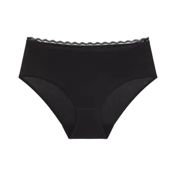 Oblečení a móda Dámské kalhotky Feel Of Cotton Midi - BLACK - černé 0004 - TRIUMPH BLACK 44