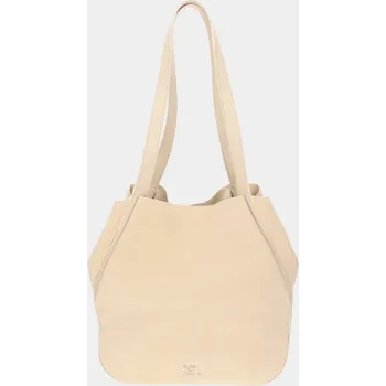 Kabelka Vak Mossy béžová velur/stříbro