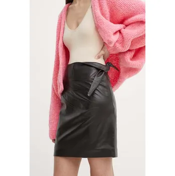 Dámská sukně Kožená sukně Remain 502005578 hnědá 88X, vel. 38