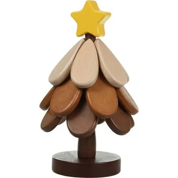 Chňapka Izolační rohož na strom s hvězdou 23,5x9,7x4 cm dřevěná podložka na stůl proti opaření květináče dekorace festivalový dárek