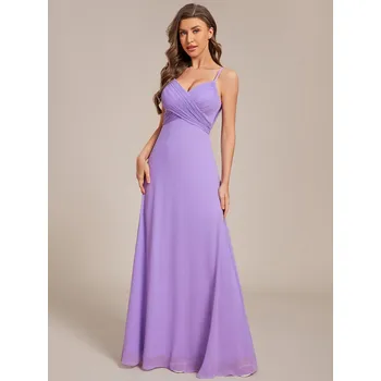 Dámské šaty Áčkové šaty s odhalenými zády Barva: Levandulová, Velikost: 5XL