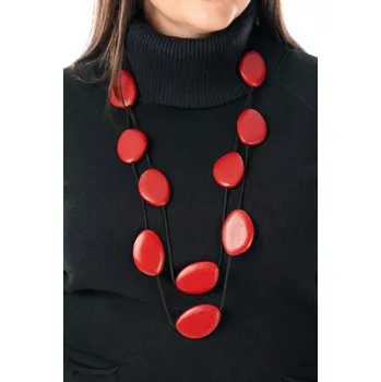 Náhrdelník Dámský šperk MALI Červená uni