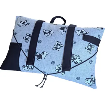 Dekorativní polštářek Čtecí polštář - Pejsek - černá