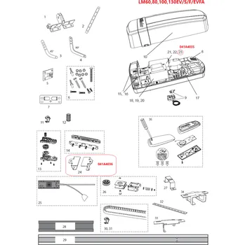 Držák vodicí dráhy LiftMaster