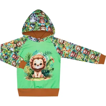 Mikina s kapucí - ZOO se lvíčkem - skladem Velikost: 110