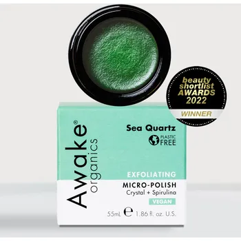 Awake Organics exfoliační mycí balzám Mořský krystal quartz