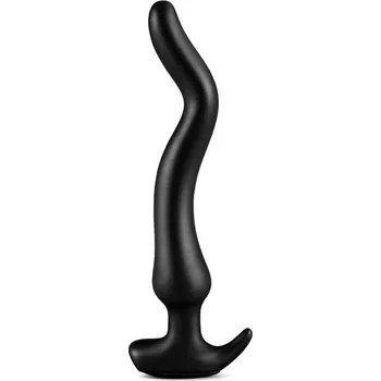 Dildo Wolf Khopesh Black Silicone L, silikonové anální dildo 39,5 x 3–5,8 cm