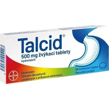 Bayer Talcid 500 mg, 50 tbl.