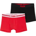 Puma Everyday Placed Logo Boxer 2 Pack M 93847615 - black/red XXL