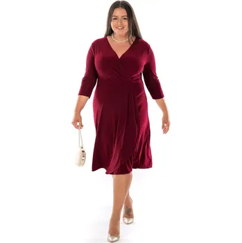 Dámské šaty Dámské šaty MATYLDA 52 Vínová