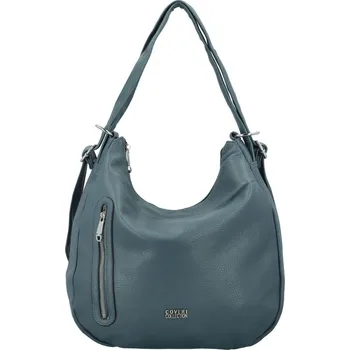 Kabelka Stylový dámský koženkový kabelko-batoh Coveri Elida, světle modrý