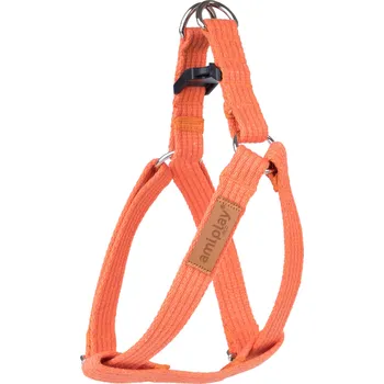 Postroj pro psa Nastavitelný postroj pro psa COTTONE STEP IN oranžová velikost S, M, L, XL, XXL Rozměr: M - 30-55x2,0 cm