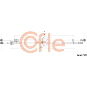 COFLE Tažné lanko, ruční převodovka 2CBPE006