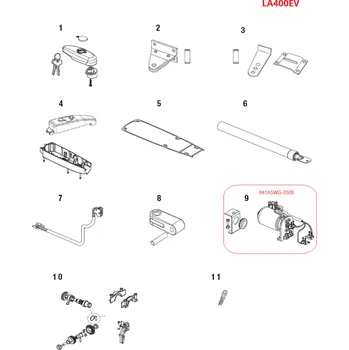 Zábradlí 041ASWG-0508 motor s konzolou