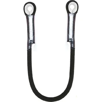 Sportovní střelba Horolezecké ochranné lano 60 cm se smyčkou Venkovní jistící popruh Pevnost 20 kN Bezpečnostní vybavení pro lezení a jištění černá