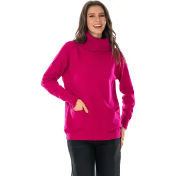 Dámský svetr Dámský svetřík MARTINA Tmavě růžová 44/48