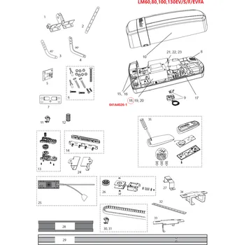 Zábradlí 041A4026-1 transformátor pro LM80EV/S/F