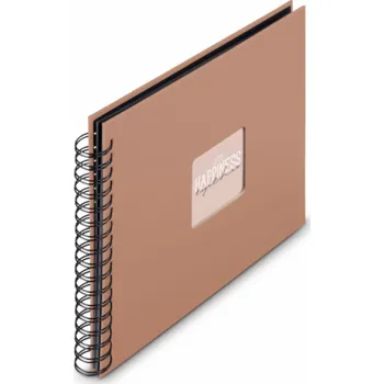 Fotoalbum Hama Fine Art Spiral Mousse 28x24 50 schwarze Seiten 9852