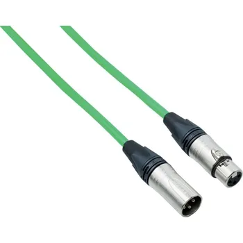 Bespeco NCMB600C Fluorescent Green 6 m Mikrofonní kabel