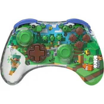 Gamepad PDP REALMz Wireless Controller - Minecraft Forest Biome - Nintendo Switch