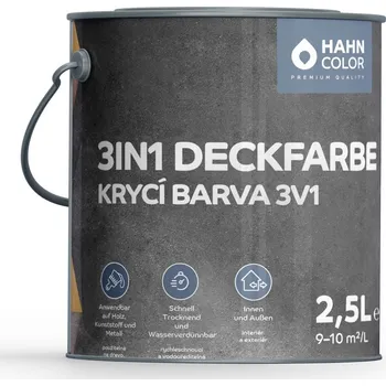 Lak na dřevo Hahn Color KRYCÍ BARVA 2,5L odstín RAL: RAL 8015