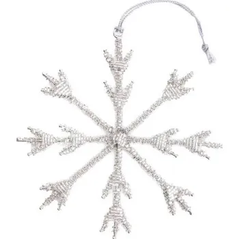 Vánoční ozdoba Vánoční ozdoba DIAME stříbrná sněhová vločka 710490